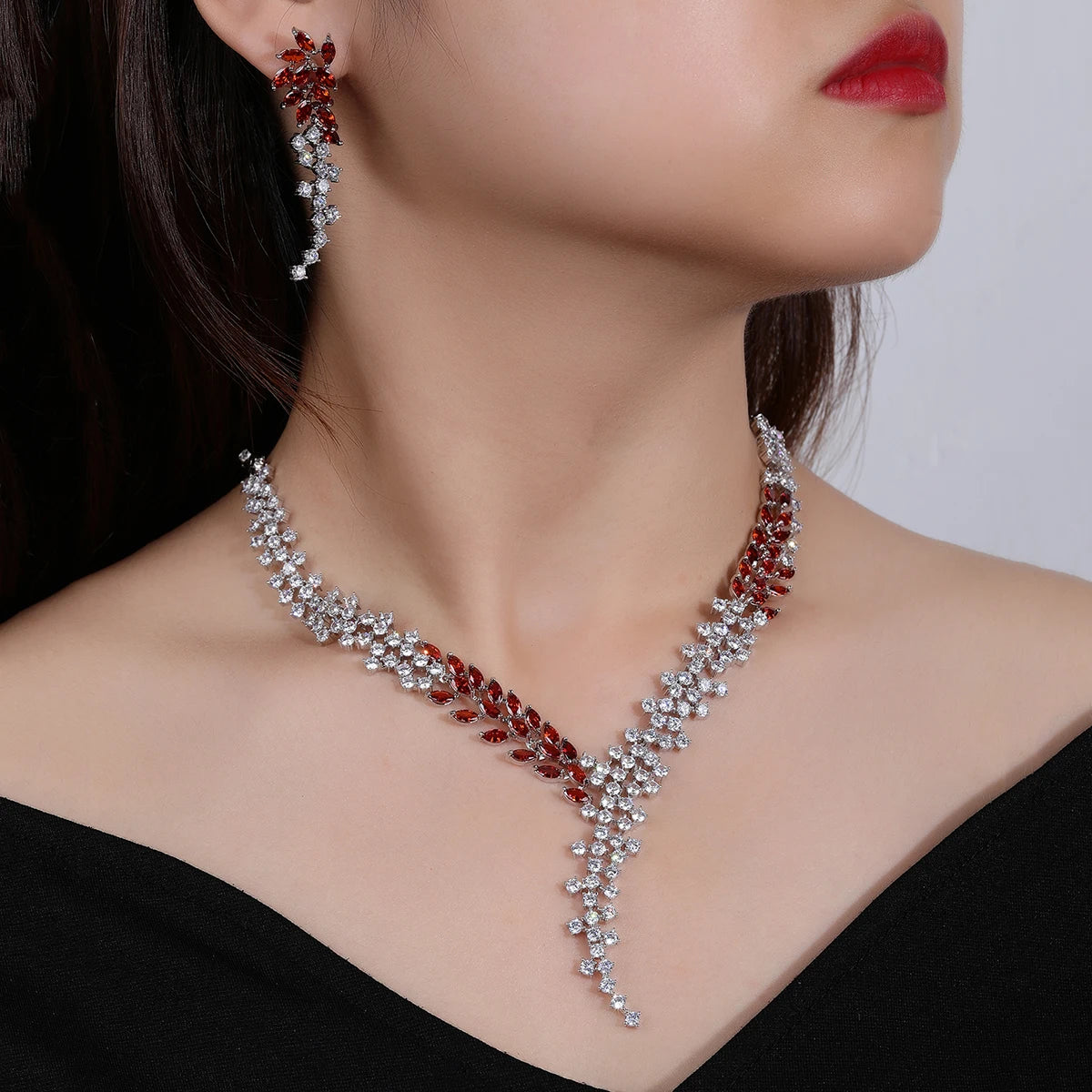 Luxury Pieces High Quality Zirconia Fashion Zirconia  Set Jewelry Zirconia