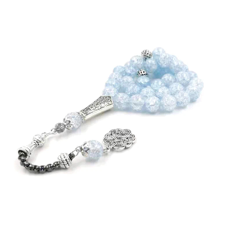 Blue Crystal  Muslim prayer  TURKISH fashion Ramadan  misbaha