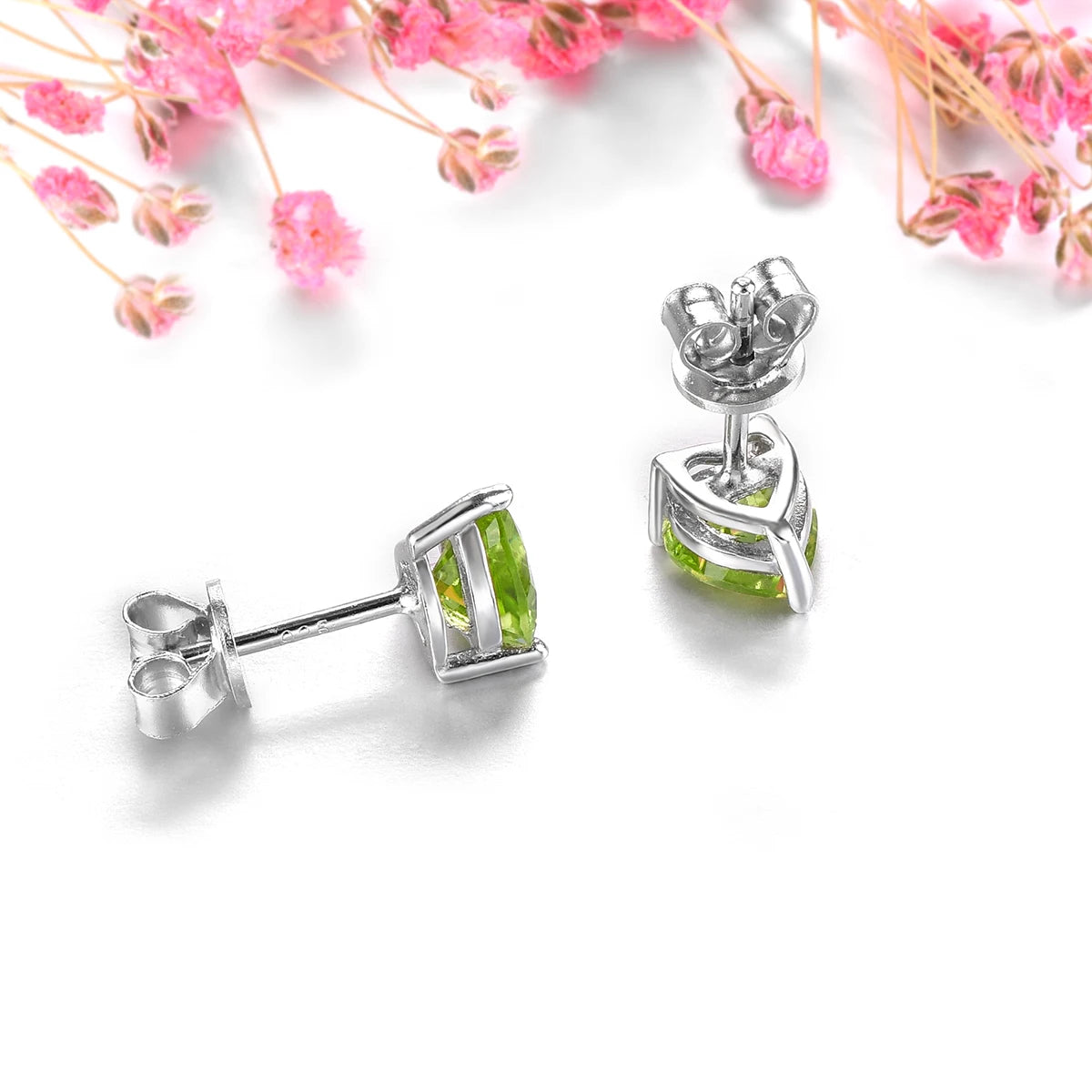 Natural Peridot Sterling Silver