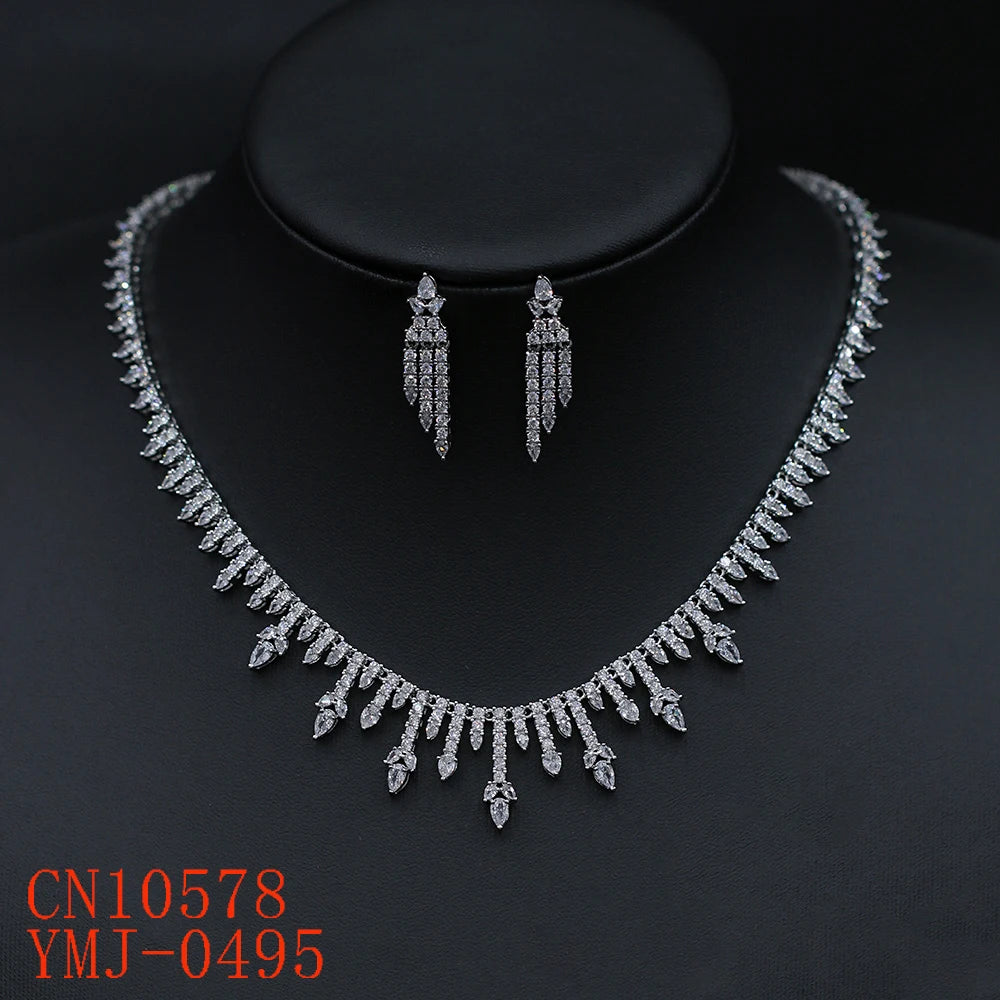 Luxury Pieces High Quality Zirconia Fashion Zirconia  Set Jewelry Zirconia