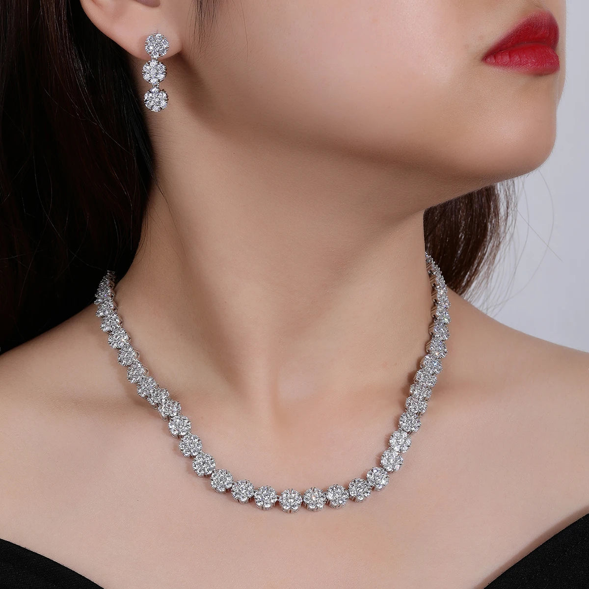 Luxury Pieces High Quality Zirconia Fashion Zirconia  Set Jewelry Zirconia