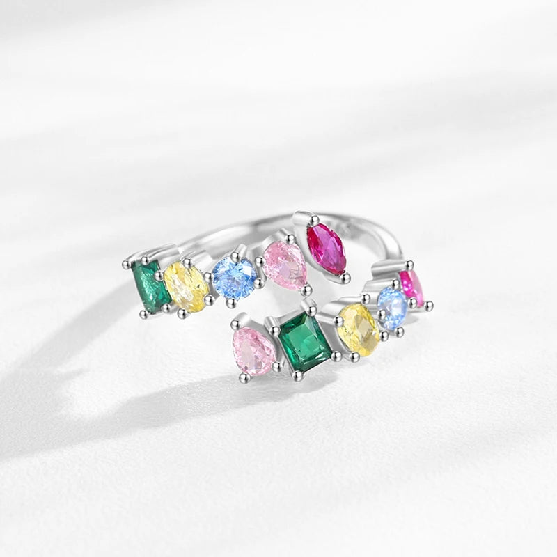 Luxury Rainbow Zircon Open