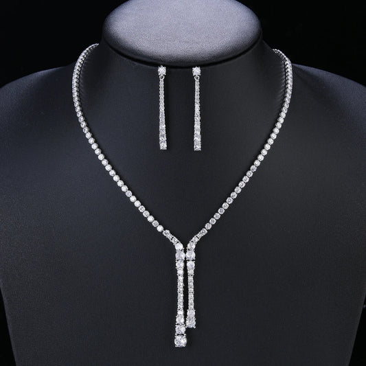 Luxury Pieces High Quality Zirconia Fashion Zirconia  Set Jewelry Zirconia