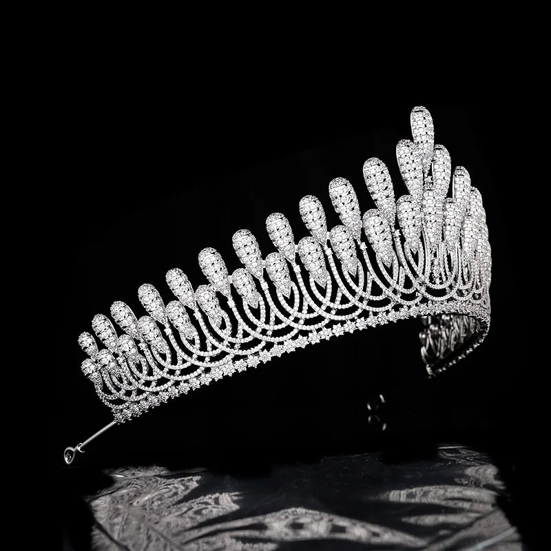 Luxury  Zirconia Crown HairJewelry