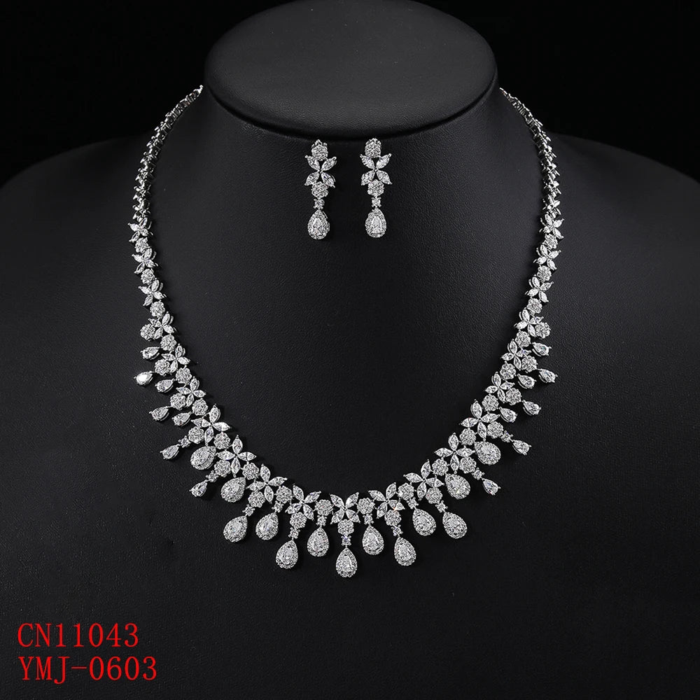 Luxury Cubic Zirconia  Jewelry Set  Accessories