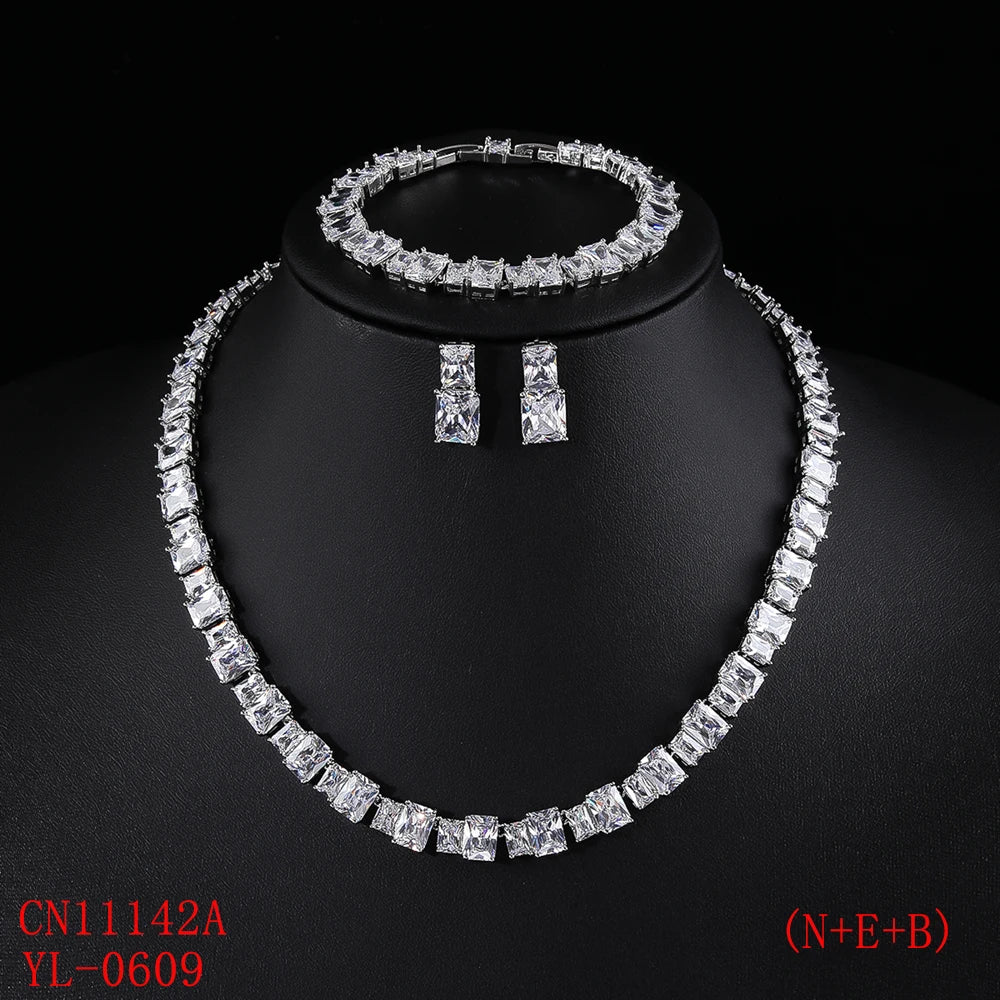 Luxury Pieces High Quality Zirconia Fashion Zirconia  Set Jewelry Zirconia