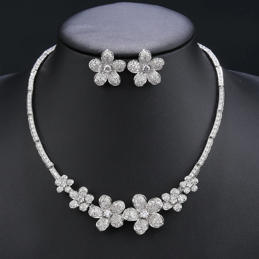 Luxury Pieces High Quality Zirconia Fashion Zirconia  Set Jewelry Zirconia