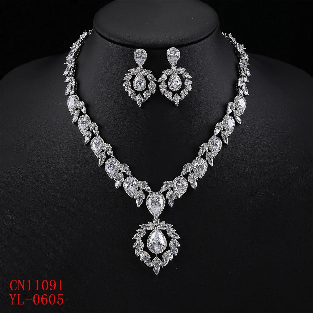 Luxury Pieces High Quality Zirconia Fashion Zirconia  Set Jewelry Zirconia