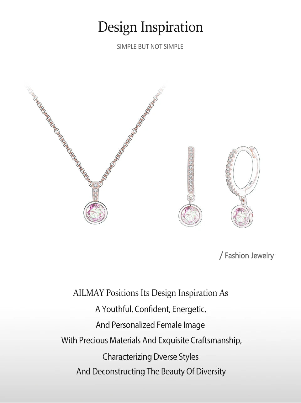 Sterling Silver Jewelry Set 925