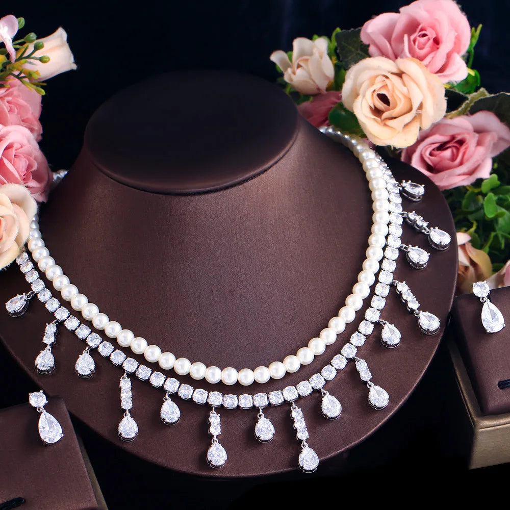 Luxury Pieces High Quality Zirconia Fashion Zirconia  Set Jewelry Zirconia