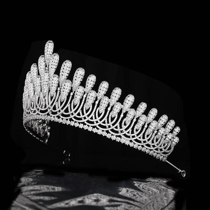 Luxury  Zirconia Crown HairJewelry