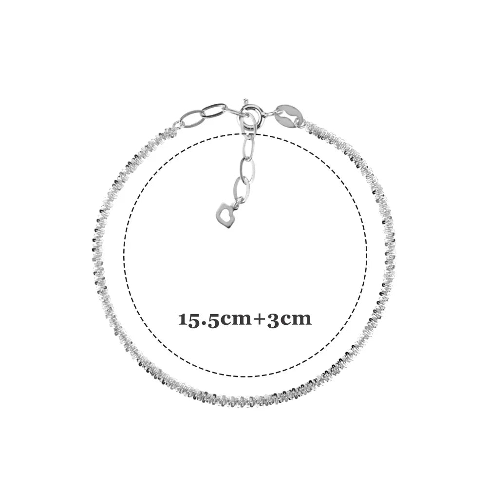 New 925 Sterling Silver 2.2mm Chain Choker Necklace Long