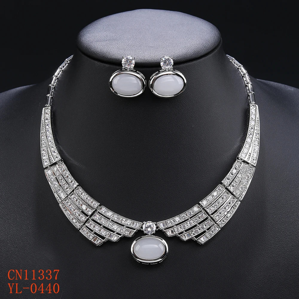 Luxury Pieces High Quality Zirconia Fashion Zirconia  Set Jewelry Zirconia