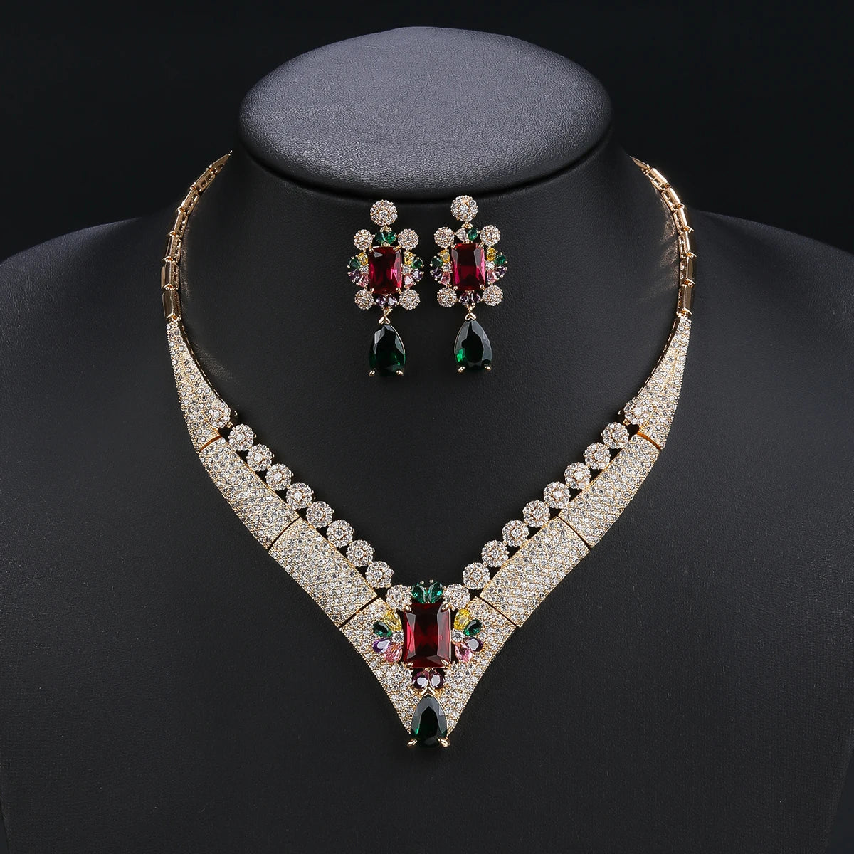 Luxury Pieces High Quality Zirconia Fashion Zirconia  Set Jewelry Zirconia