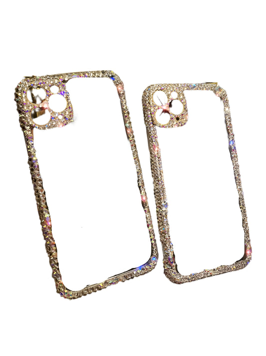 Luxury Rhinestone Glitter Bling Diamond Phone Case For iPhone 14 13 12 11 Pro Max X XS XR 7 8 Plus SE2020 Transparent Cover