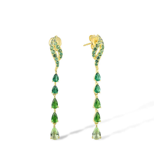 925 Sterling Silver  Ombre Green  Jewelry