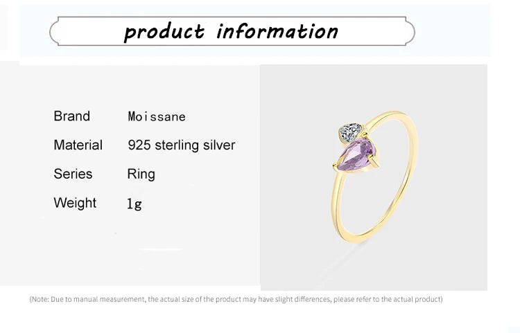 Gold Amethyst Heart Original Sterling Silver Jewelry