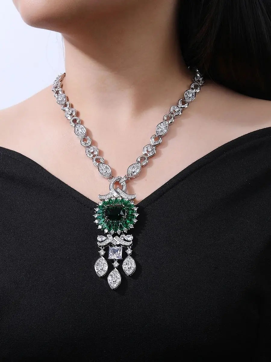 Luxury Pieces High Quality Zirconia Fashion Zirconia  Set Jewelry Zirconia