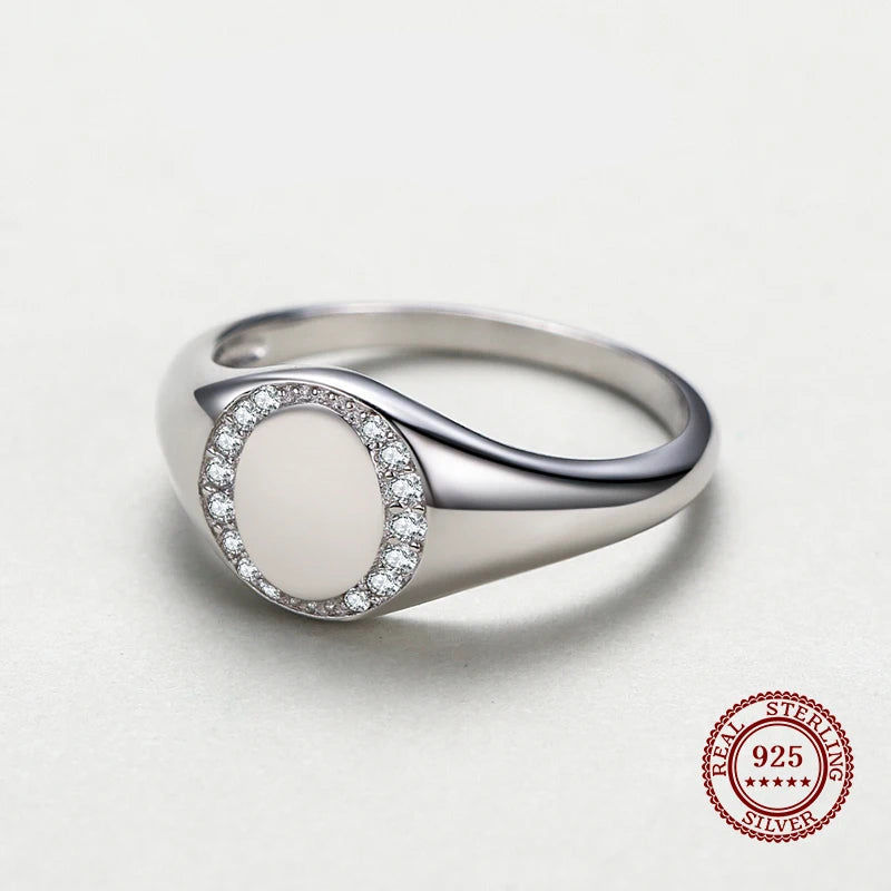 Real 925 Sterling Silver  CZ  Ring