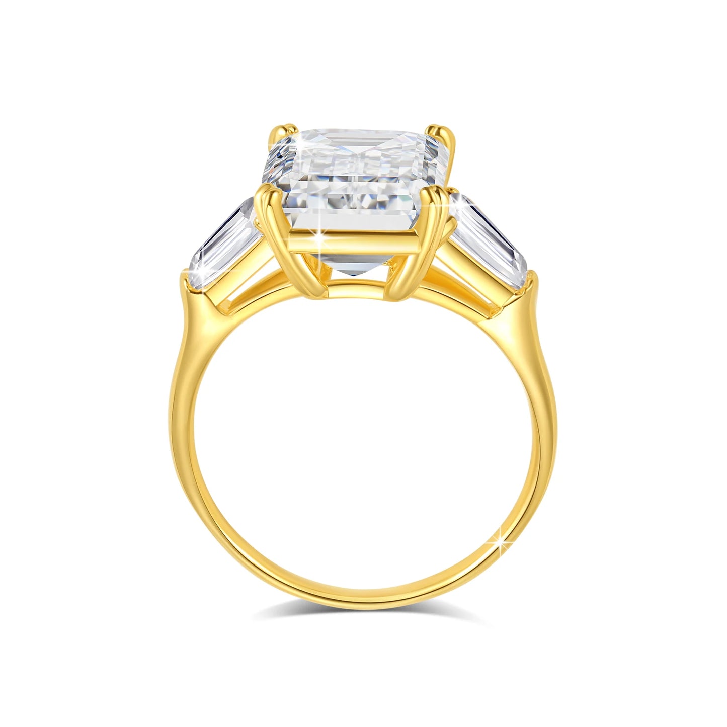 100% Real 14k Gold Moissanite Ring  Wedding Jewelry For Women With Certificate Engagement