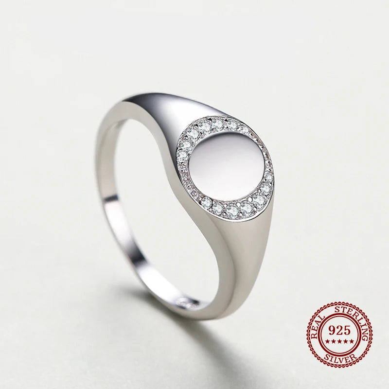 Real 925 Sterling Silver  CZ  Ring