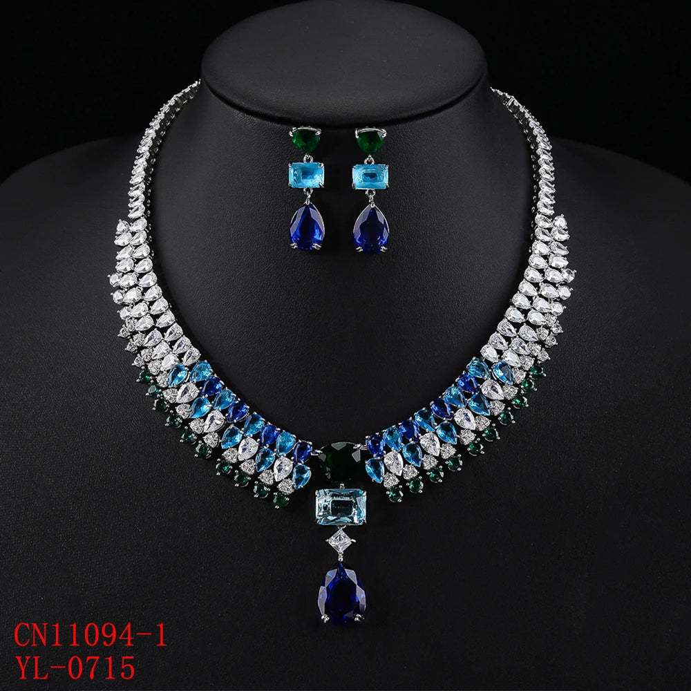 Luxury Pieces High Quality Zirconia Fashion Zirconia  Set Jewelry Zirconia