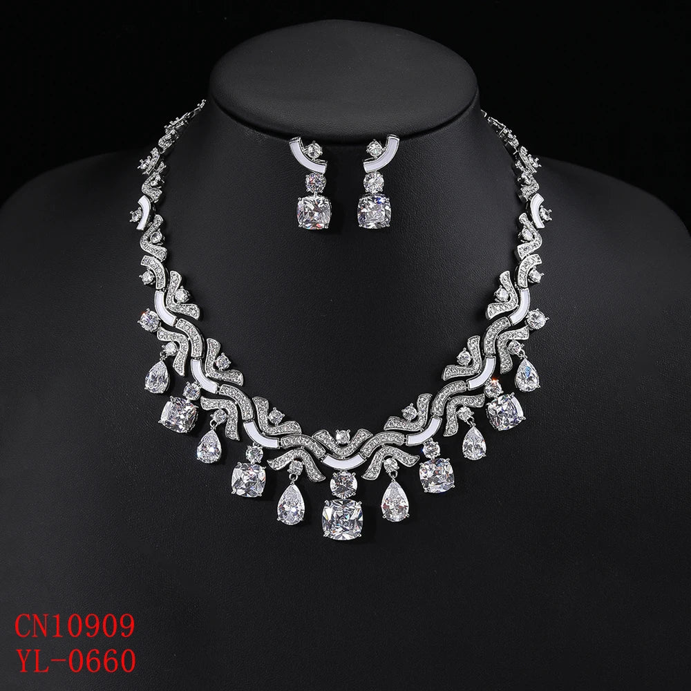 Luxury Pieces High Quality Zirconia Fashion Zirconia  Set Jewelry Zirconia