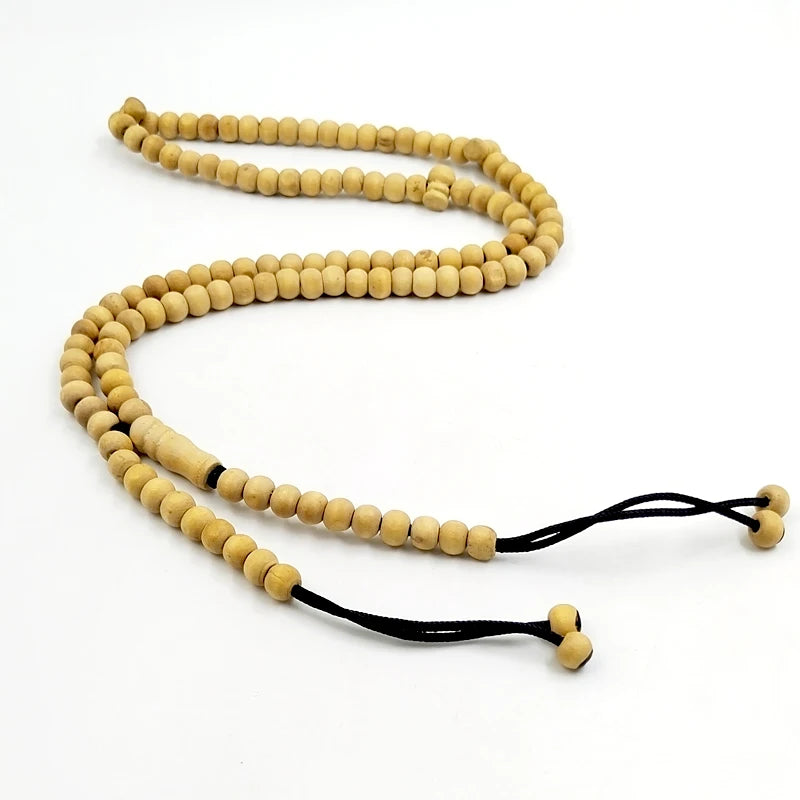 Natural Indian sandalwood tasbih beads Strong smell sandalwood Man's gift Misbaha Muslim prayer beads Islam Rosary