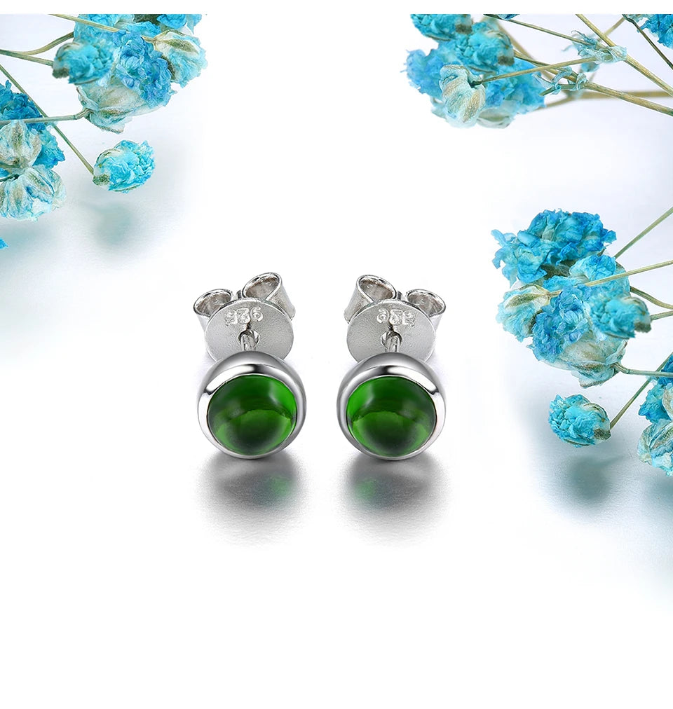 Natural Chrome Diopside Sterling Silver