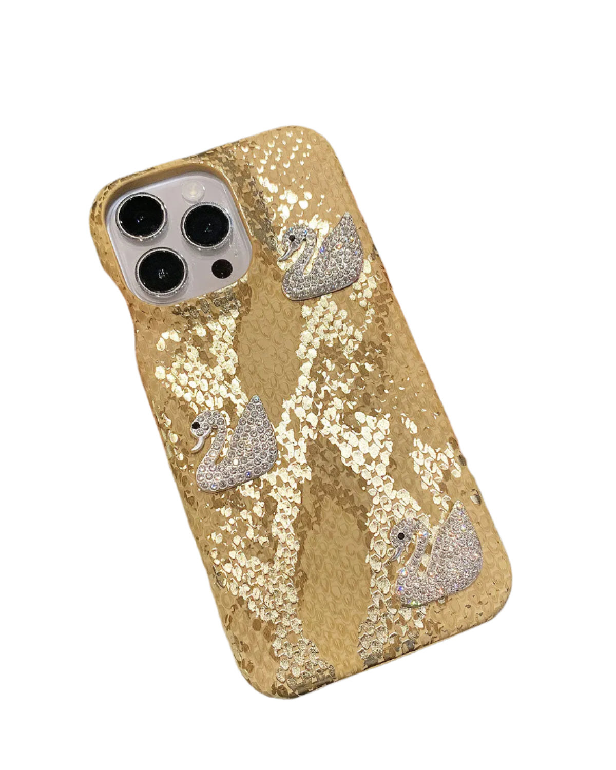 Luxury Phone Case For iPhone 16 14 13 12 11 15 Pro Max Plus + Bling 3D Swan High Quality Cover For For iPhone 15 14 16 Pro Max