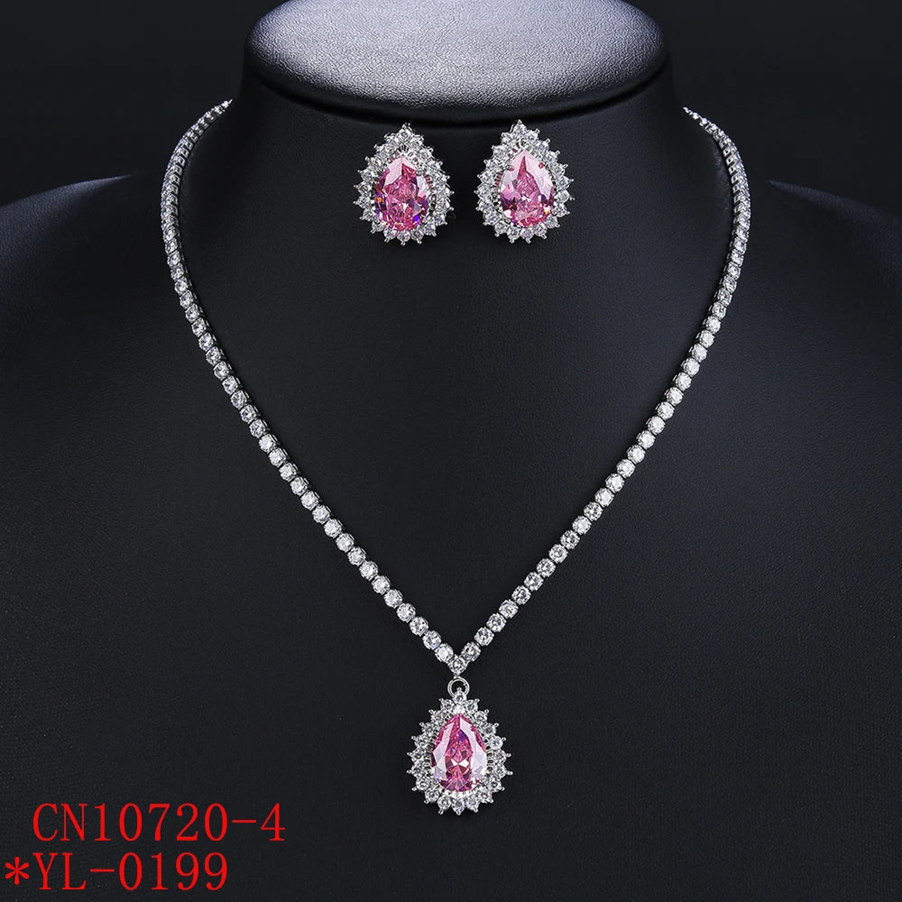 Luxury Pieces High Quality Zirconia Fashion Zirconia  Set Jewelry Zirconia