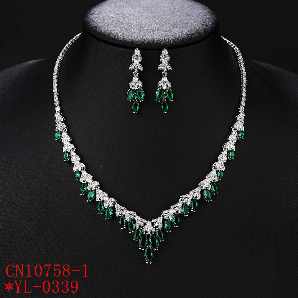 Luxury Pieces High Quality Zirconia Fashion Zirconia  Set Jewelry Zirconia