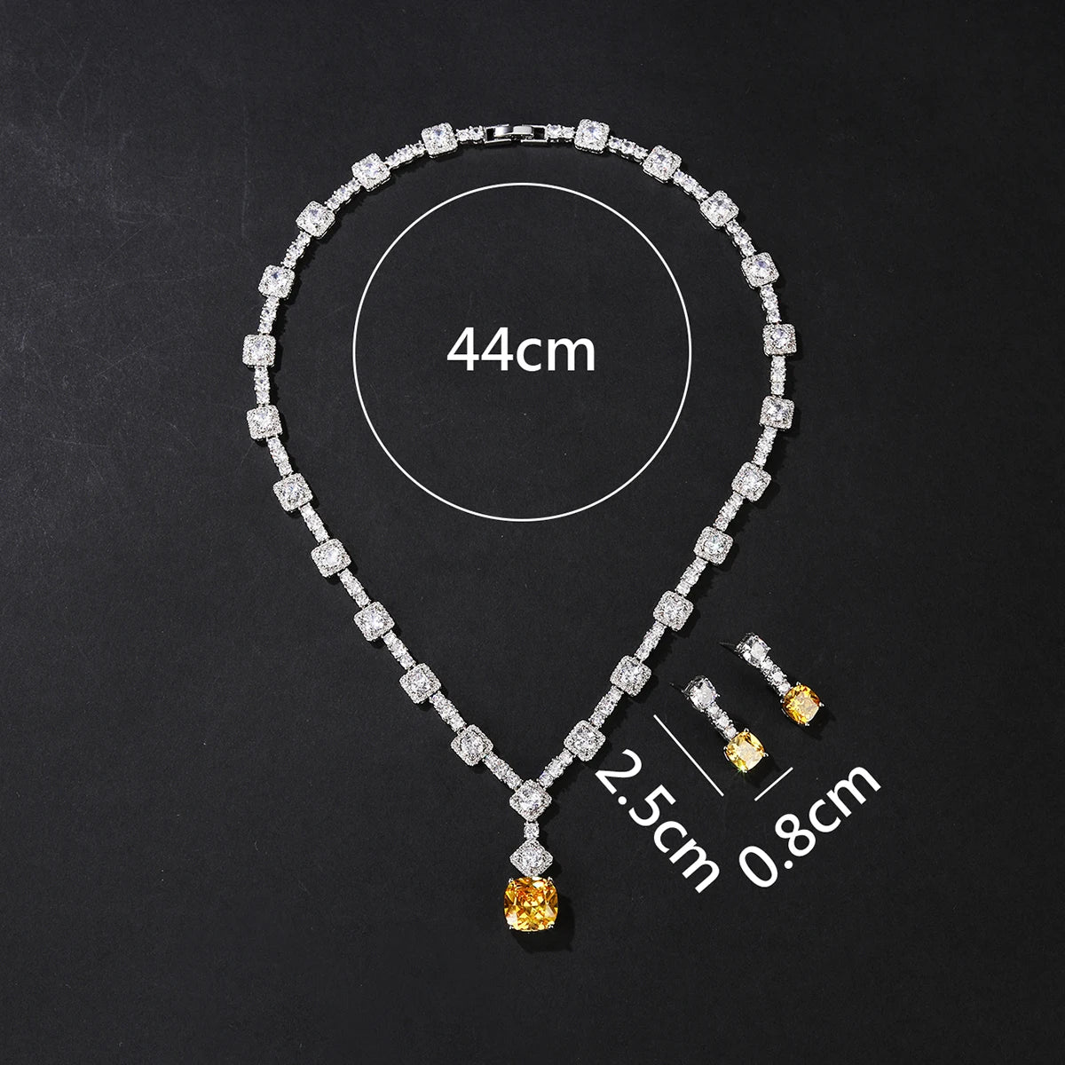 Luxury Pieces High Quality Zirconia Fashion Zirconia  Set Jewelry Zirconia