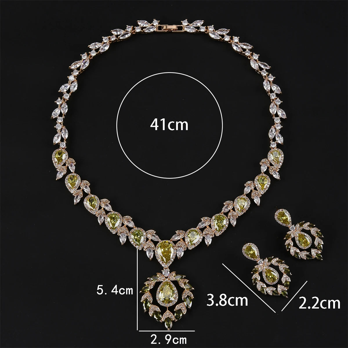 Luxury Pieces High Quality Zirconia Fashion Zirconia  Set Jewelry Zirconia