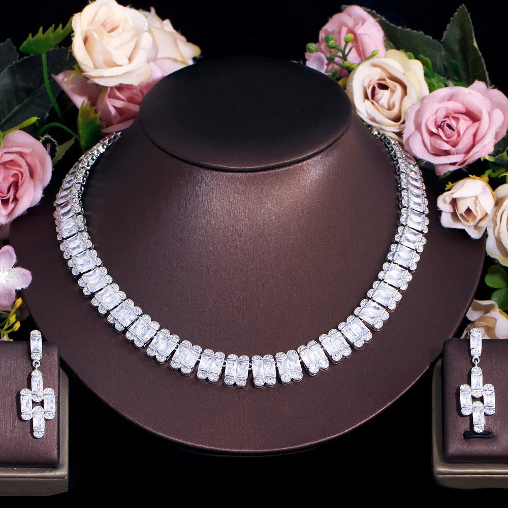 Luxury Pieces High Quality Zirconia Fashion Zirconia  Set Jewelry Zirconia