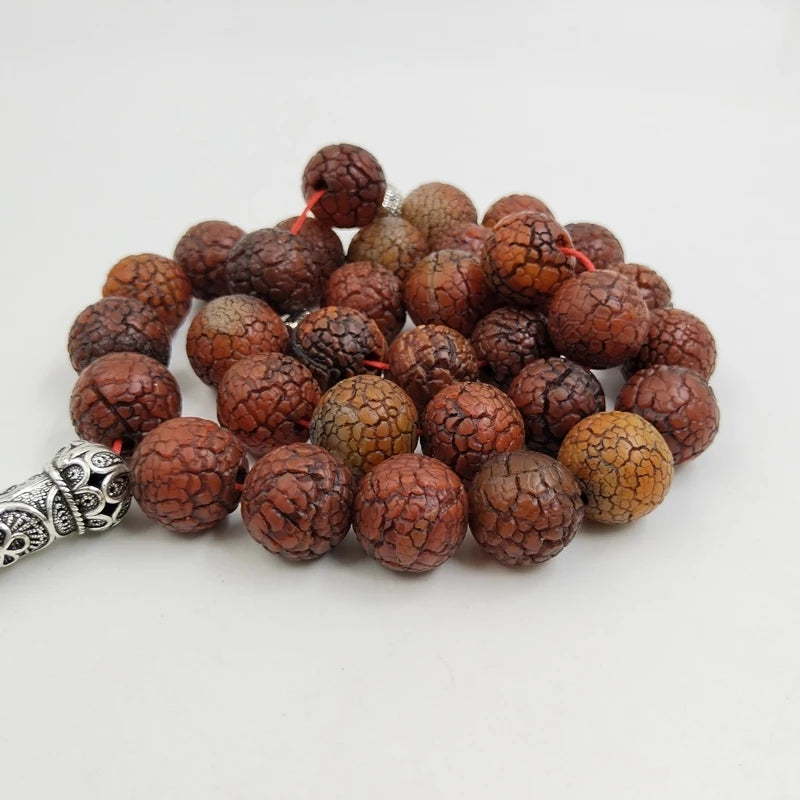 Tasbih Natural Weathered old agate stone bead misbaha Collection level Rosary Muslim  islamic