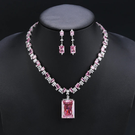 Luxury Wedding Jewelry Set  Zirconia