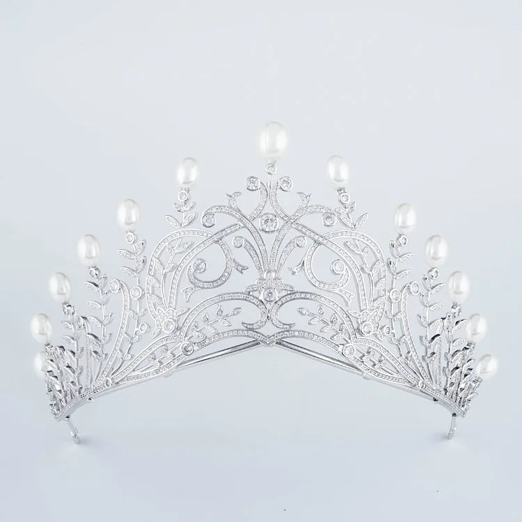 Luxury  Zirconia Crown Accessories Princess  Crystal Queens