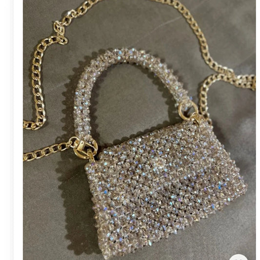 Luxury  Bag Designer Handmade Crystal Shining