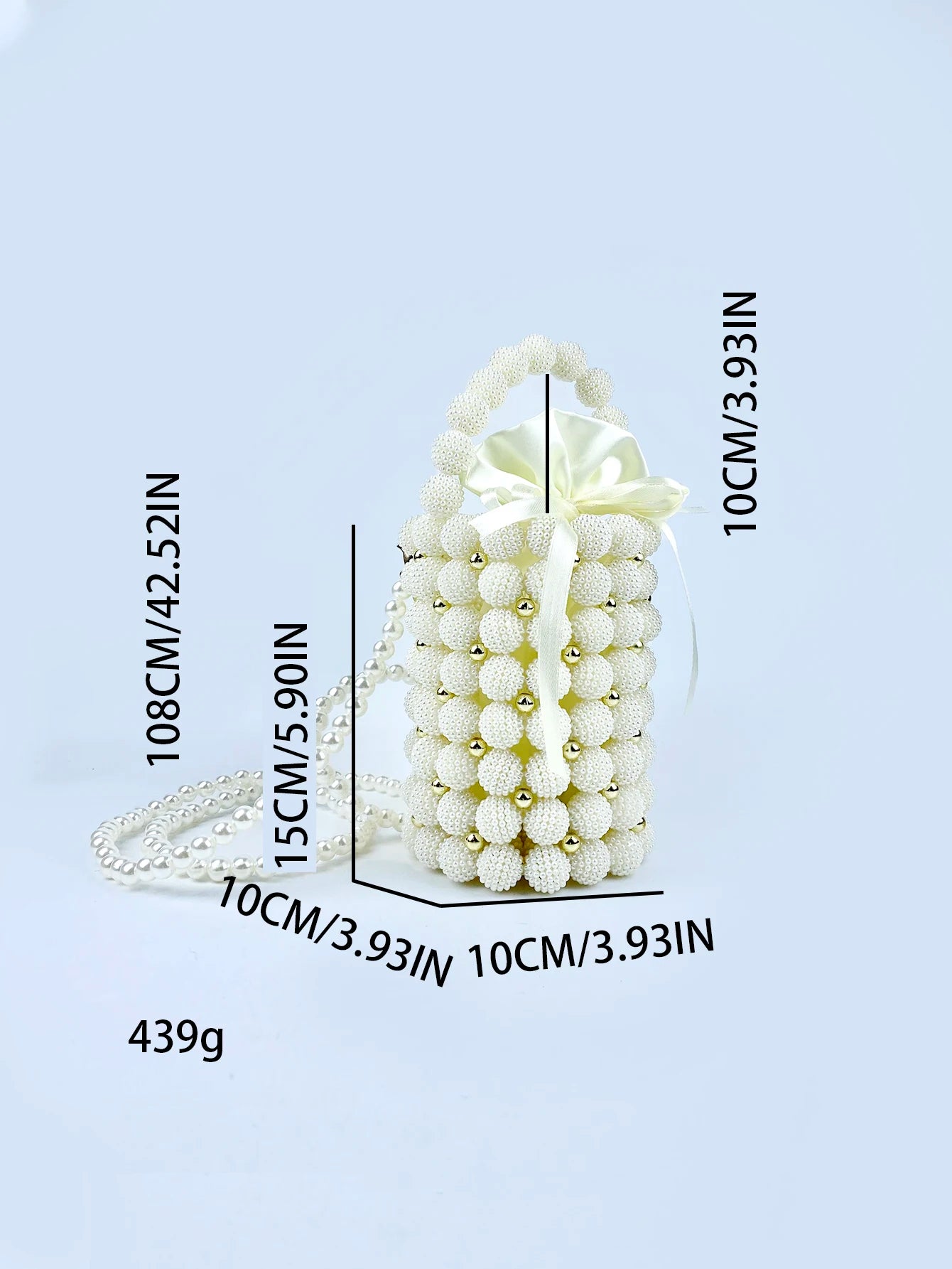 Small fragrance style bayberry ball pen holder bag dinner bag hand-woven beaded pearl bag large size