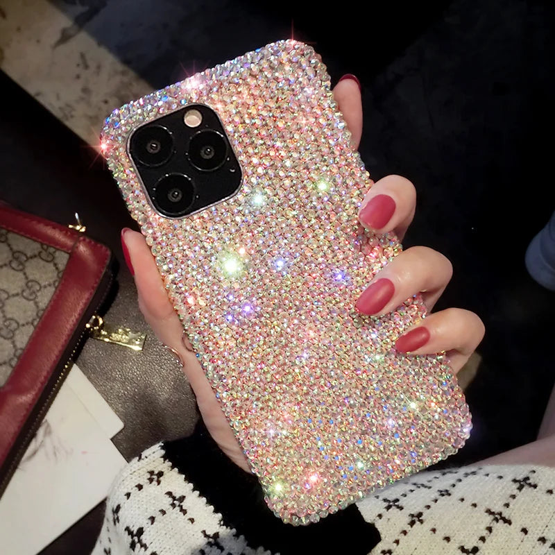 Luxury Glitter Bling Crystal Diamond Phone Case For SamsungS24 S23 S22 S21 S20 S10 Plus Ultra Fe Note 10 20 ZFlip 3 ZFold4 Cover