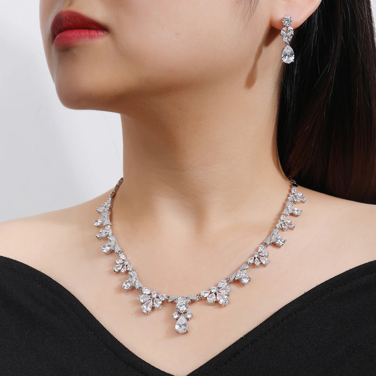 Luxury Pieces High Quality Zirconia Fashion Zirconia  Set Jewelry Zirconia