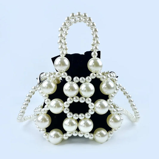 Popular Handheld Pearl Bag for Spring 2025 New Fashion Banquet Bag, Small and High end High Feeling Cross-body Bag