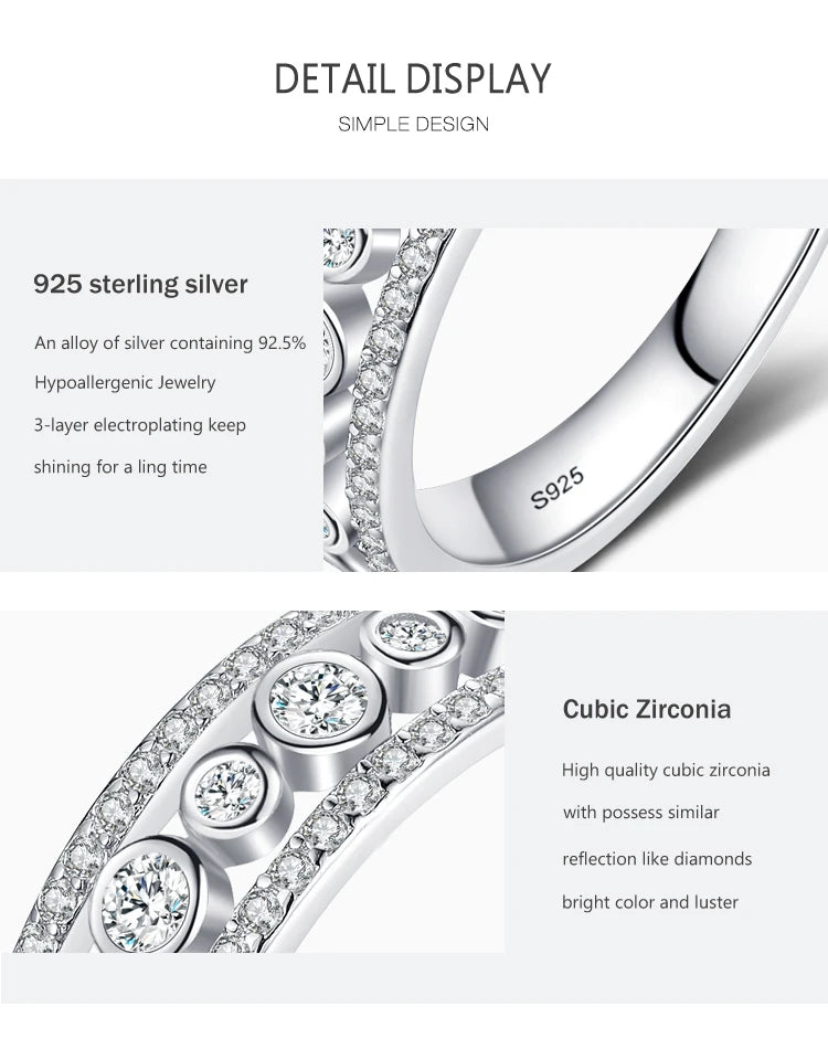 925 Sterling Silver Zircon  Jewelry