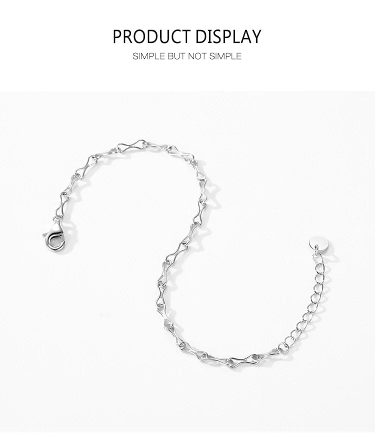 Real 925 Sterling Silver Bracelets Luxury  Jewelry