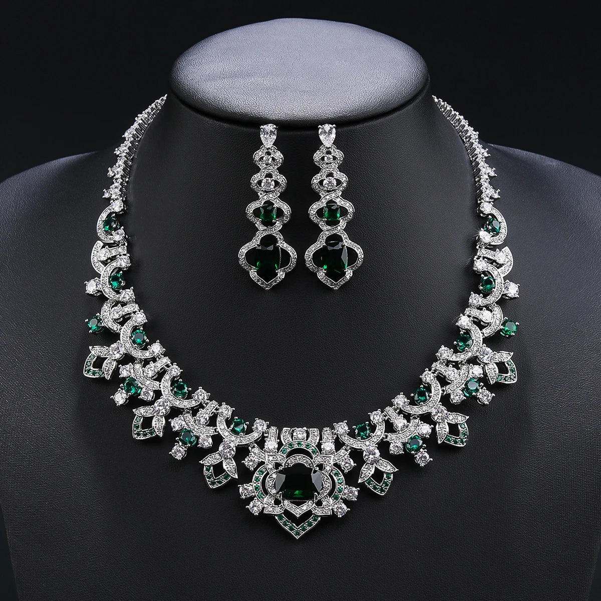 Luxury  Zirconia Wedding Jewelry Set