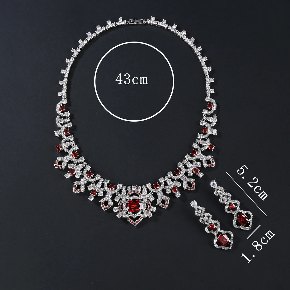 Luxury  Zirconia Wedding Jewelry Set