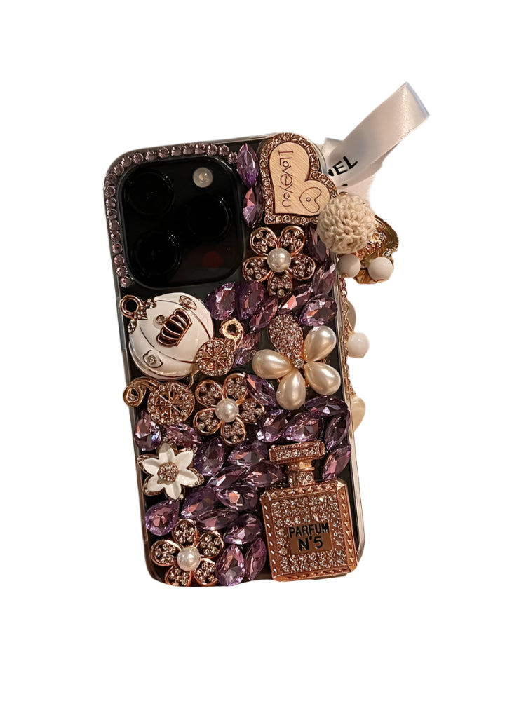 High Quality Luxurious Glitter Phone Case For iPhone 16 15 14 13 12 11 Pro Max Diamond Bling Cover For iPhone 16Pro Rhinestones