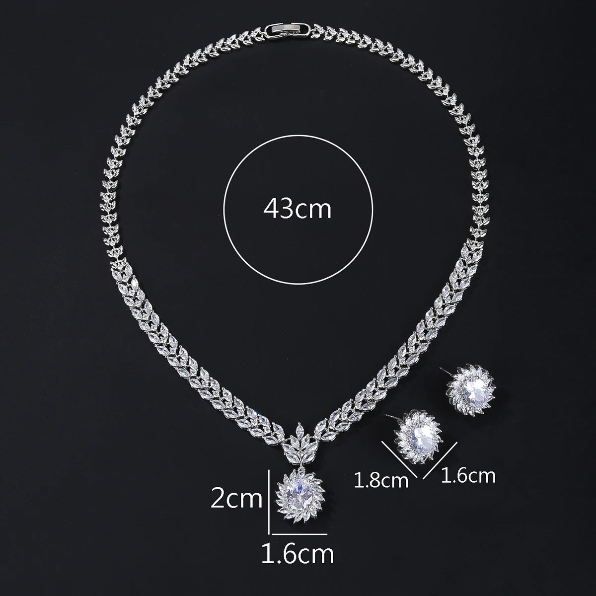 Pieces High Quality Zirconia Fashion Zirconia  Set Jewelry Zirconia