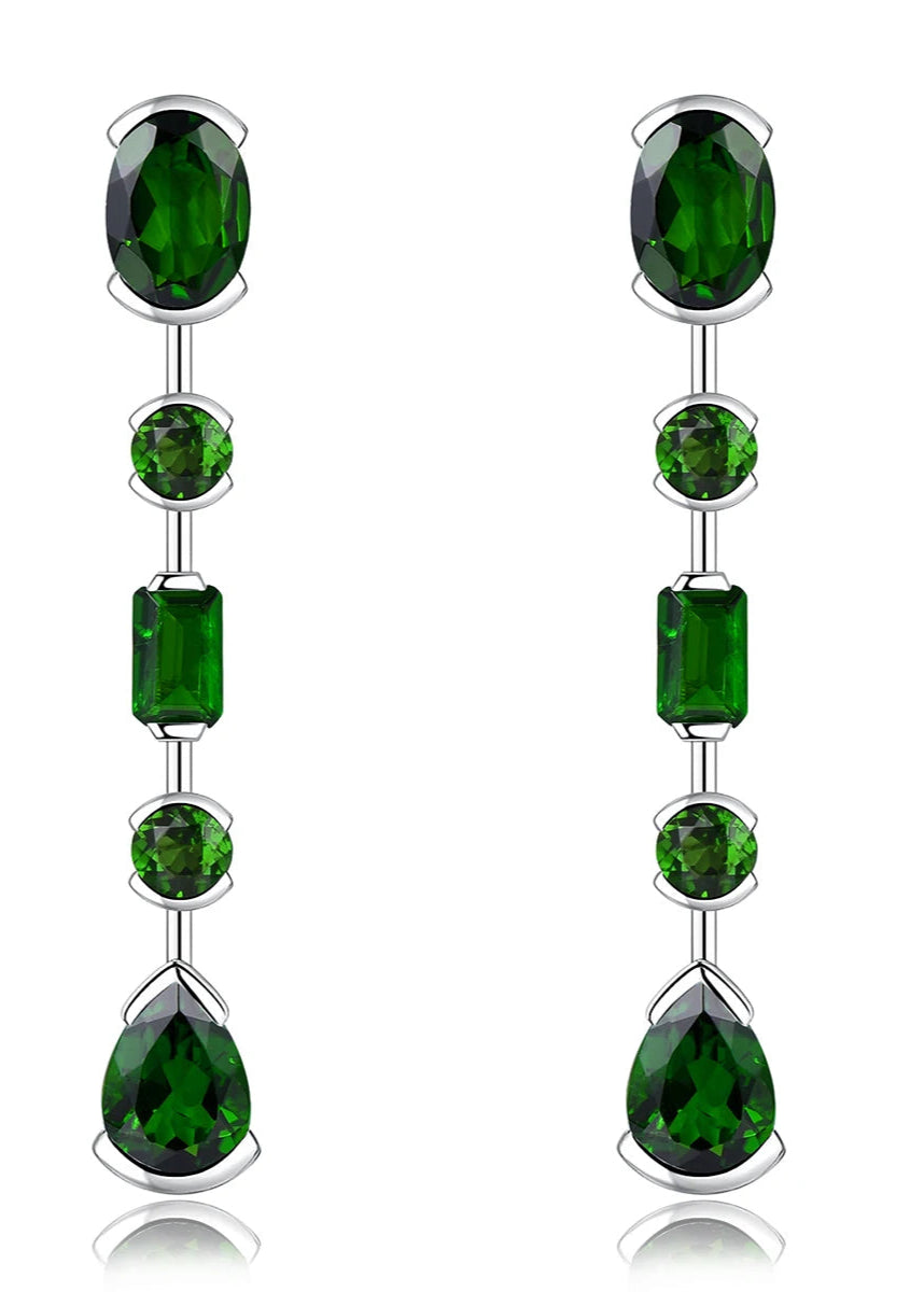 Natural Chrome Diopside Sterling Silver